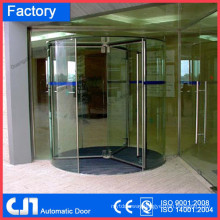 Tempered Glass Hand Open Manual Revolving Door